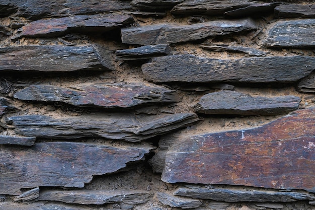 Slate stone wall texture Stone background