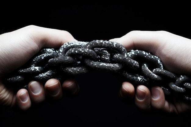 Slavery forced use of work against persons will A global problem Theft Chains Forced ownership Felony criminal Captive human trafficking serfdom credit forced marriage Shackles on hands