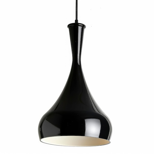 A Sleek Black Modern Pendant Electric Lamp Adds A Touch Of Contemporary Elegance