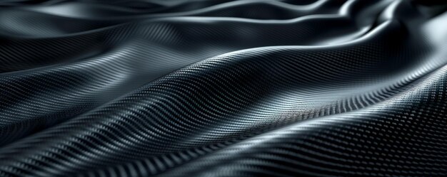 Photo a sleek carbon fiber background with a glossy black texture and subtle weave pattern the hightech