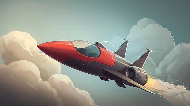 The sleek design of a supersonic jet speed and innovation breaking sound barriers 43