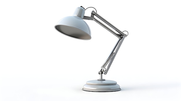 Sleek Desk Lamp Isolated on White Background Workspace Illumination and Productivity Symbol for Off