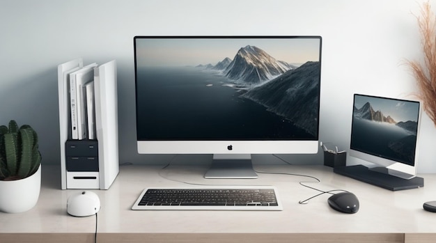 Sleek Desk and Tech Gadgets