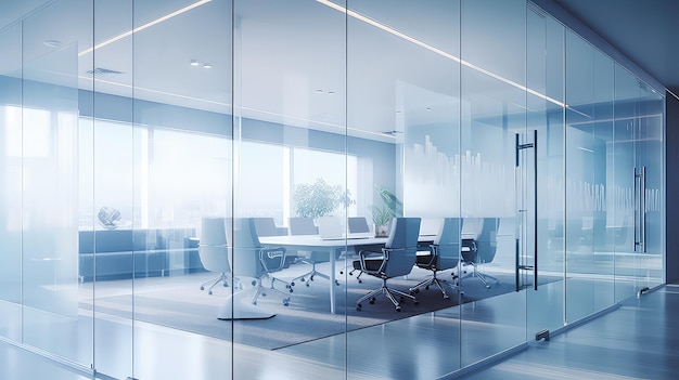 Sleek glass office background