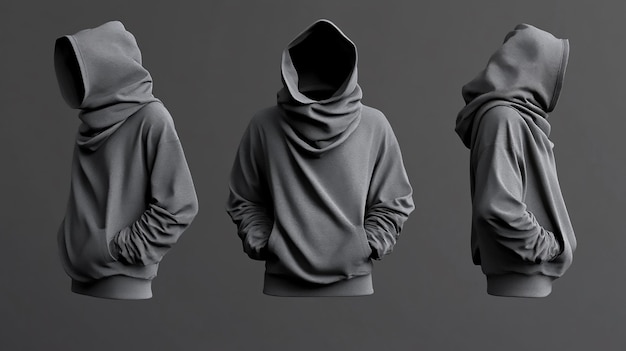 Photo sleek hoodie mockup