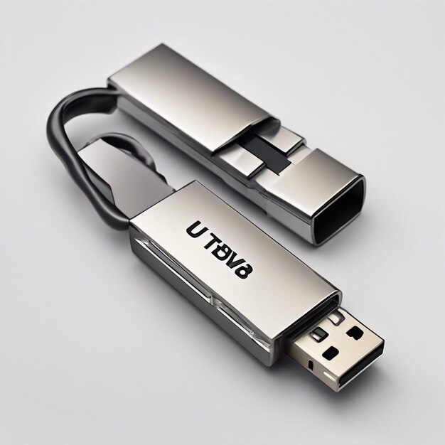 Sleek Metallic USB Flash Drive