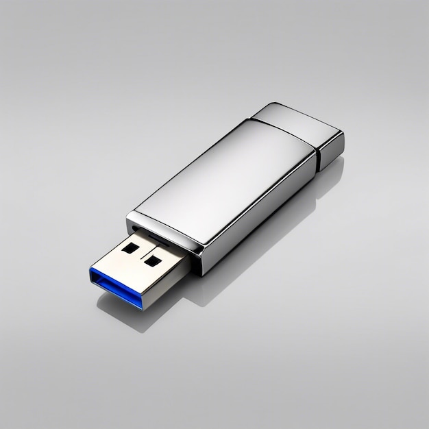 Sleek Metallic USB Flash Drive