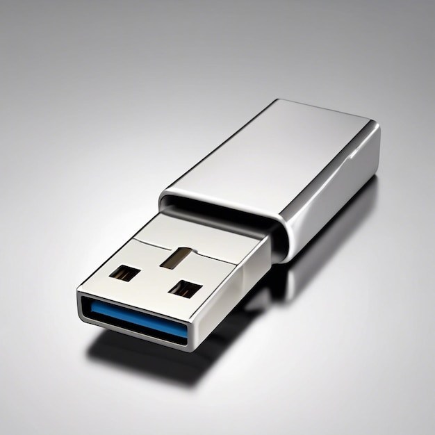 Sleek Metallic USB Flash Drive