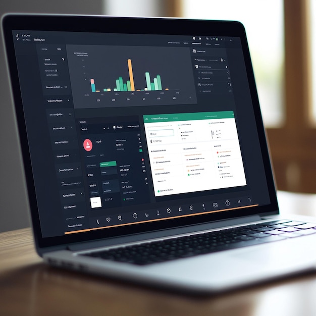 A sleek modern dashboard interface for a project management tool