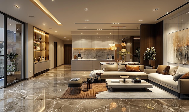 Sleek and Modern Interior Design Scene