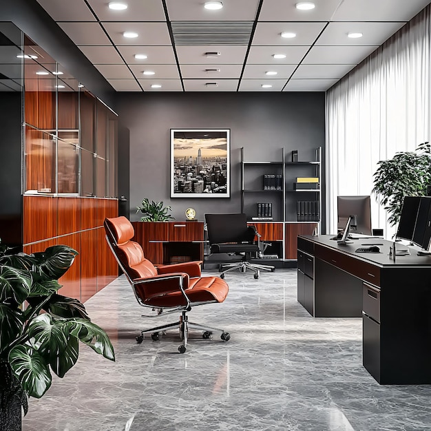 Sleek Office Interior Spaces