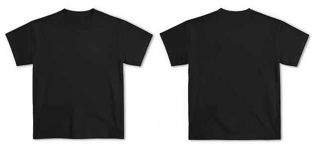 Sleek and Simple Minimalist Black TShirt Template