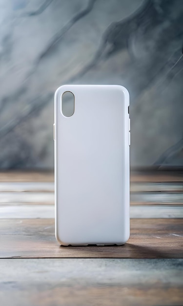 Photo a sleek and simple white smartphone case mockup ready for your design perfect for showcasing your branding or showcasing different phone case designs