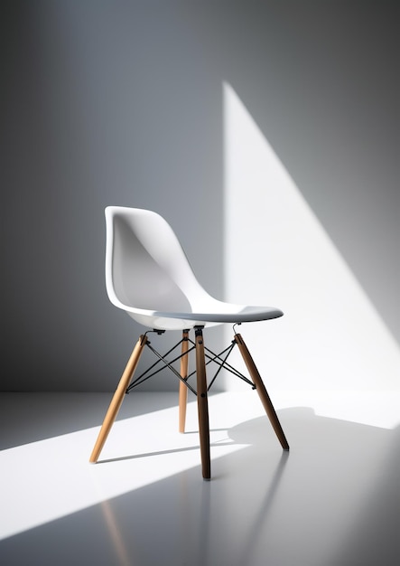 Sleek Simplicity Minimalistic Chair Design Generative AI