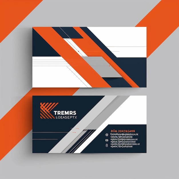 Photo sleek and stylish business card template vector modern creative and clean unique design