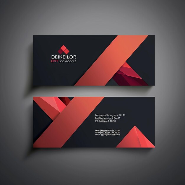 Photo sleek and stylish business card template vector modern creative and clean unique design