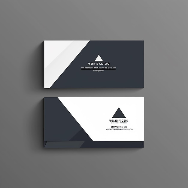 Photo sleek and stylish business card template vector modern creative and clean unique design