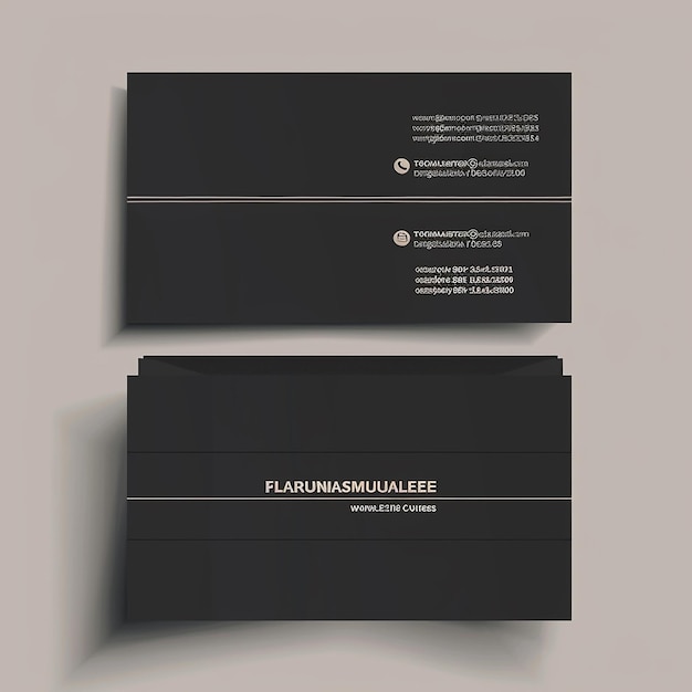 Photo sleek and stylish business card template vector modern creative and clean unique design