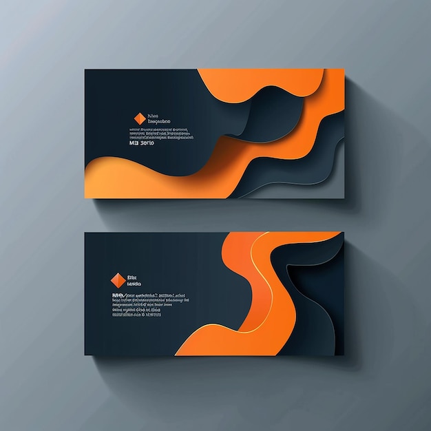 Sleek and Stylish Business Card Template Vector Modern Creative and unique Design trendy colors