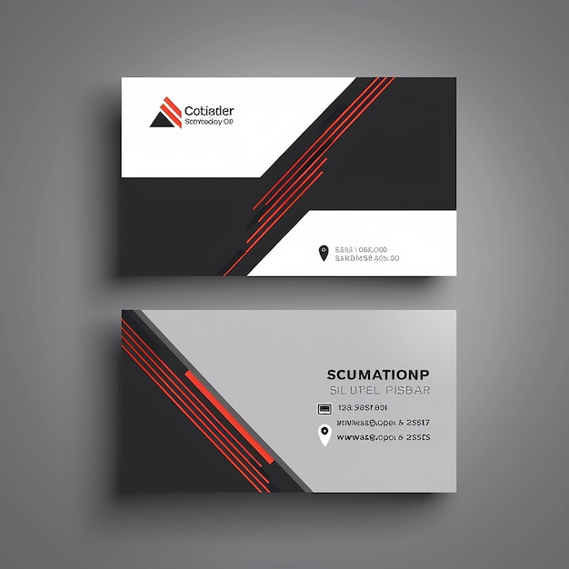 Sleek and Stylish Business Card Template Vector Modern Creative and unique Design trendy colors