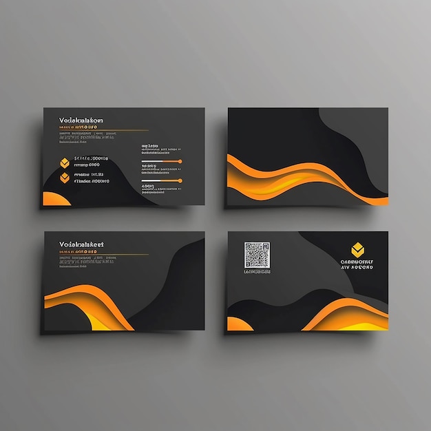 Sleek and Stylish Business Card Template Vector Modern Creative and unique Design trendy colors