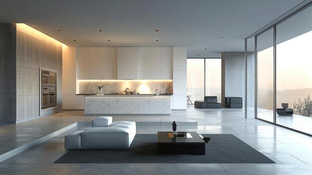 Photo a sleek and stylish modern home interior