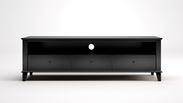 Sleek TV Storage Unit on Transparent Background