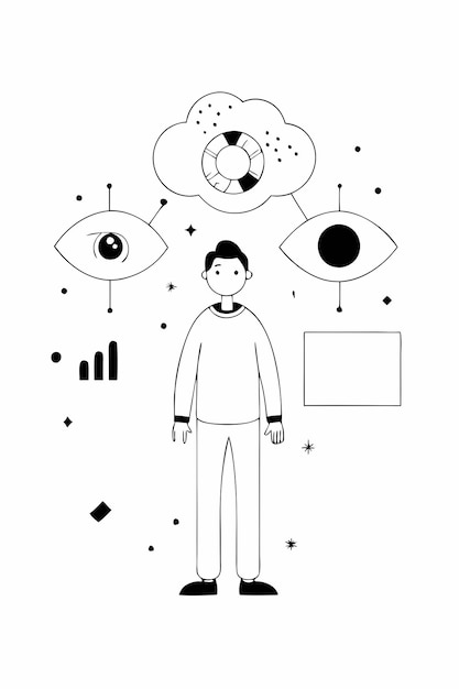 Photo sleep behavior disorder abstract vector illustration of sleep diagnostics and rem disturbance treatment