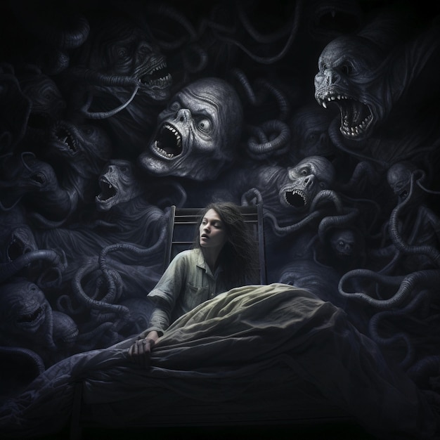 Sleep paralysis panic disorder insomnia ghost and monsters night paralisis del sueno