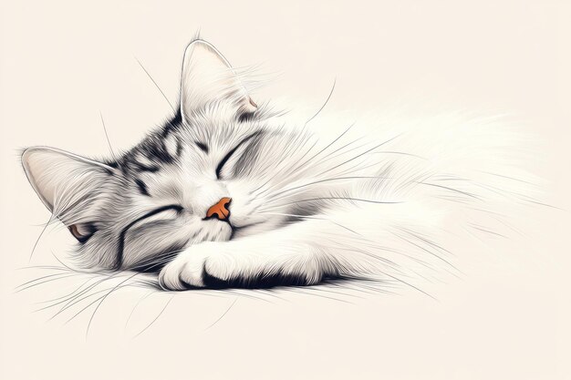 Sleeping Beauty Cat