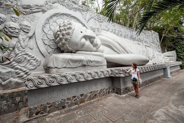 Sleeping Buddha At Long Son Pagoda In Nha Trang Vietnam