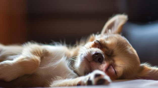 Photo sleeping chihuahua