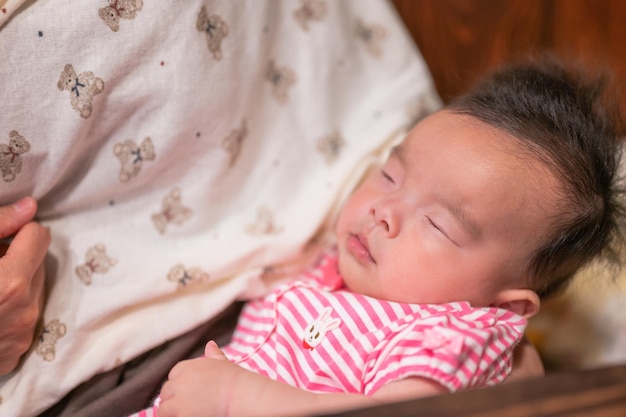 sleeping japanese baby