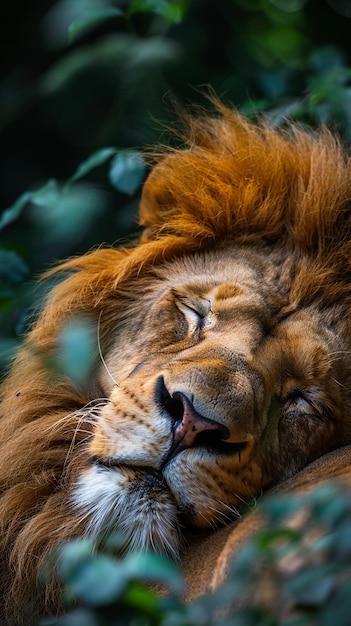 Sleeping Lion A Photographic Serenity