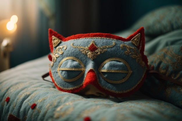 Sleeping mask handmade made of felt ar c