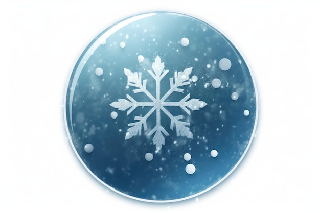 Sleet Icon With Mix Of Blue Raindrops And White Snowflakes To Represent Frozen Precipitation Generative AI