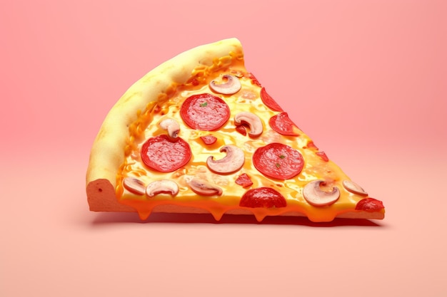 A slice of delicious pizza