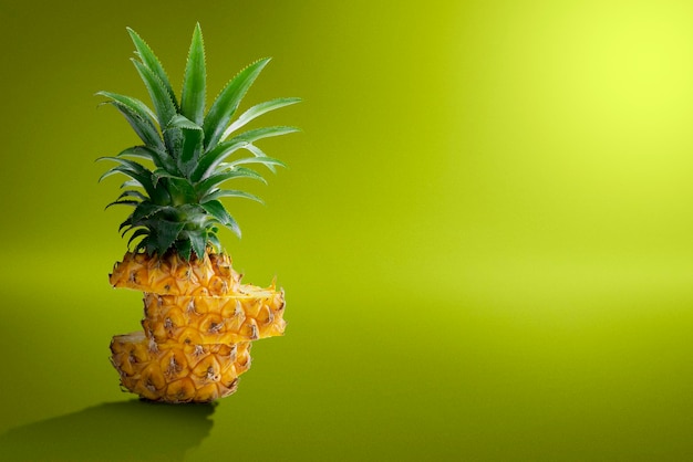 Slice of fresh pineapple