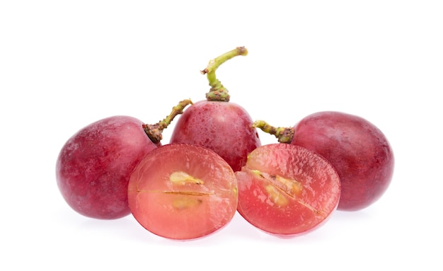 slice grape isolated on white background