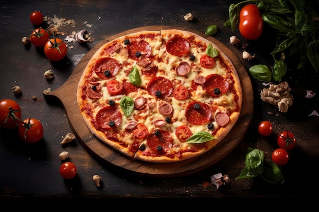 Slice of heaven A Visual Feast of Irresistible Pizza Generative AI