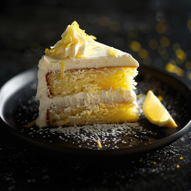 Slice of Lemon Cake