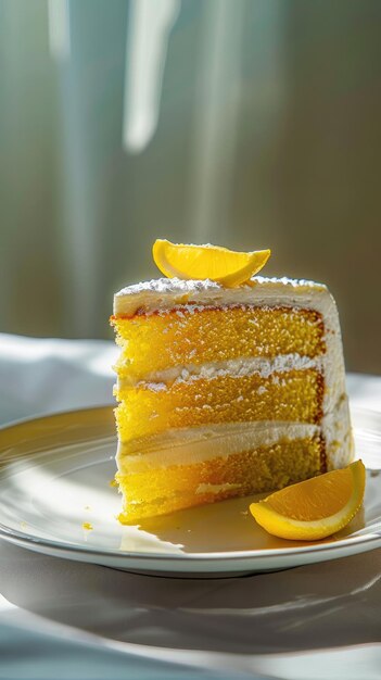 Slice of Lemon Cake