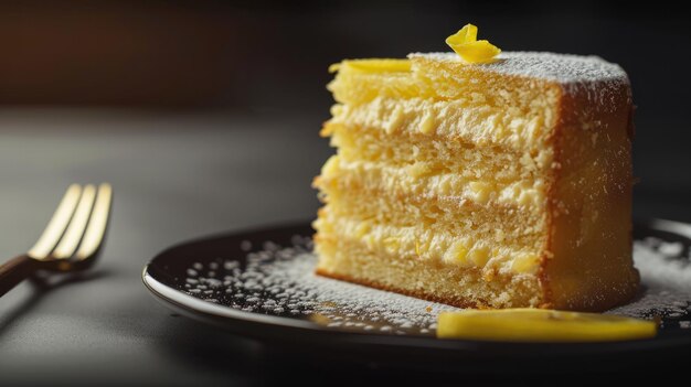 Slice of Lemon Cake