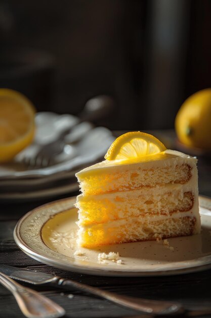 Slice of Lemon Cake