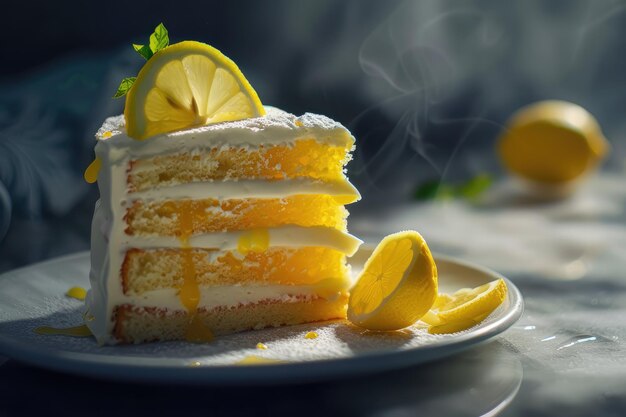 Slice of Lemon Cake