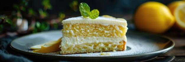 Slice of Lemon Cake