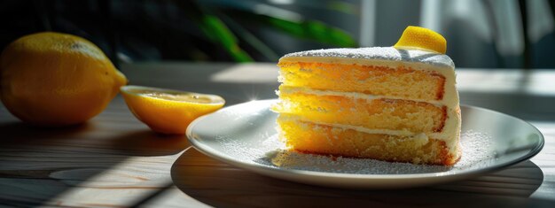 Slice of Lemon Cake