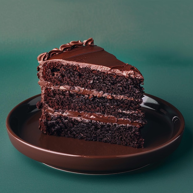 Slice of Moist Chocolate Cake