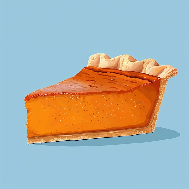 Photo a slice of pie with a white and orange cover and the words quot caramel quot on the top