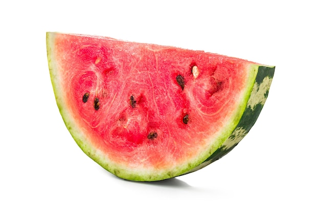 Slice of watermelon isolated on a white background